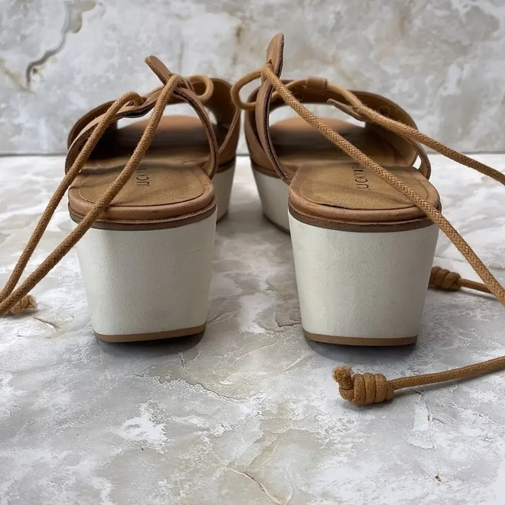 Lucky Brand platform gladiator style wedges